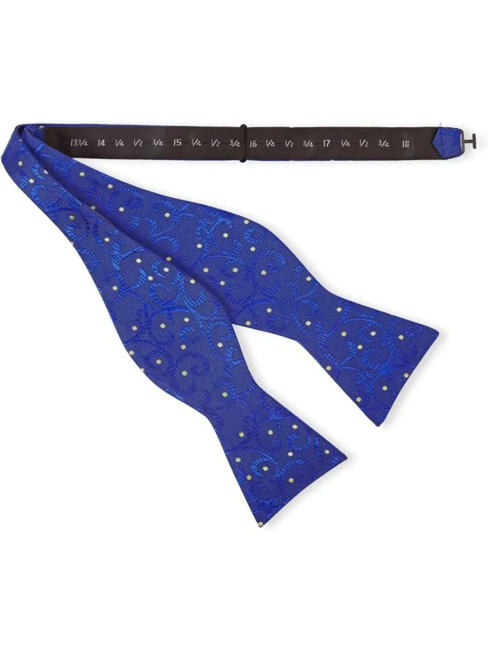 Stylish Men's Self Bow Tie - Polka Dot Design, Woven Silk, Perfect for Formal